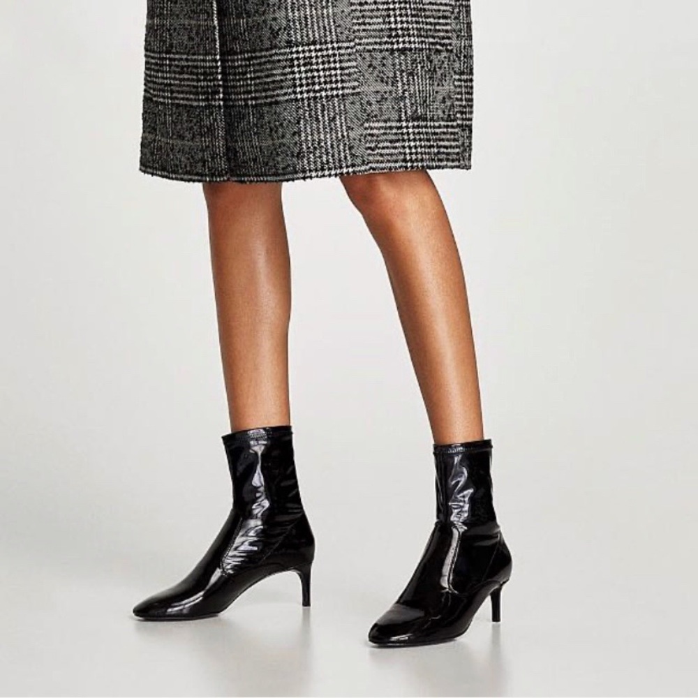 Heeled Sock Ankle Booties